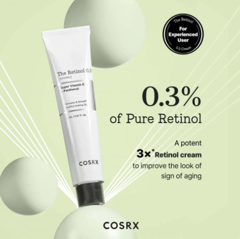 COSRX The Retinol 0.3 Cream 20ml ΗΜΕΡΟΜΗΝΙΑ ΛΗΞΗΣ: 2027-04-02