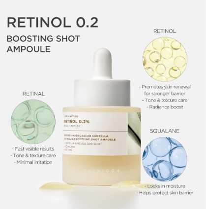 SKIN1004 Madagascar Centella Retinol 0.2 Boosting Shot Ampoule 30ml
