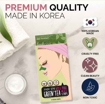 LOOK AT ME Nose Pore Green Tea Strips (5 pcs)