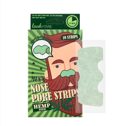 LOOK AT ME Men'S Pore Strips (Hemp Seed) 10τμχ
