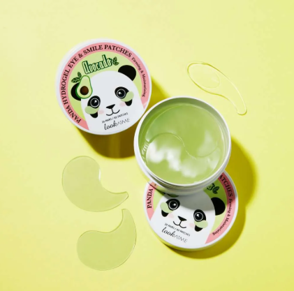 LOOK AT ME Panda Hydro Gel Eye & Smile Patches Avocado 30 ζεύγη