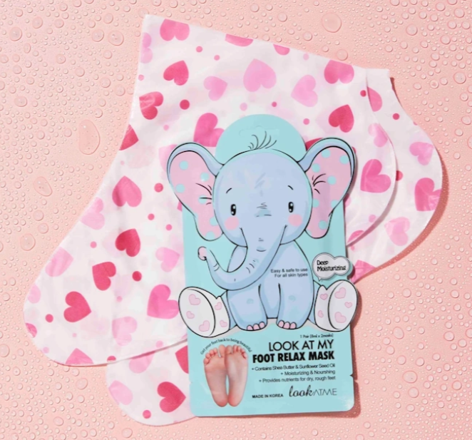 LOOK AT ME Foot Relax Mask Elephant 1 ζευγάρι