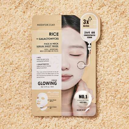 MEDIFORDEAR Rice + Galactomyces Face & Neck Mask 30ml