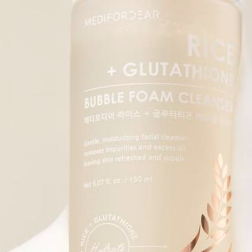 MEDIFORDEAR Rice Glutathione Bubble Foam Cleanser 210g