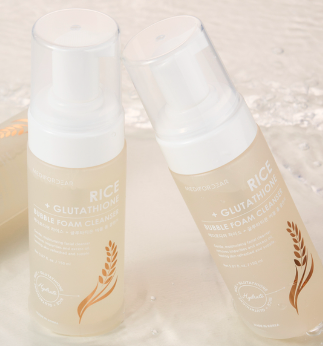 MEDIFORDEAR Rice Glutathione Bubble Foam Cleanser 210g