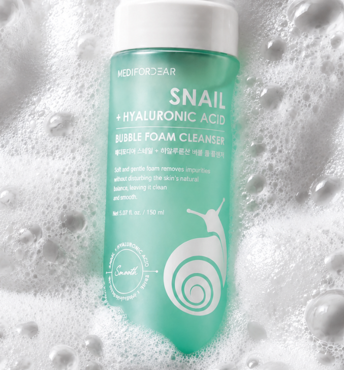 MEDIFORDEAR Snail & Hyaluronic Acid Foam Cleanser 210g