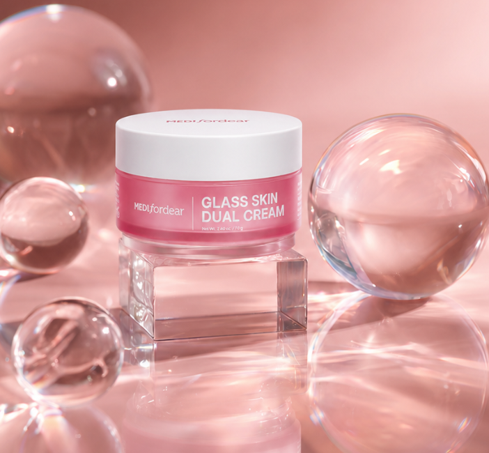MEDIFORDEAR Glass Skin Dual Cream Hydrating Cream + Firming Cream 70g