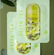Jigott Green Tea Real Ampoule Sheet Mask 27ml